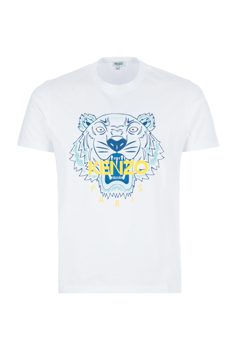 album Geniet Geometrie Kenzo Classic Tiger Tee T-shirt Wit
