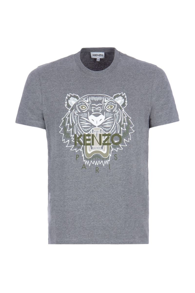 Begraafplaats Polijsten boot Kenzo Tiger Classic T-Shirt 95 Dove Grey