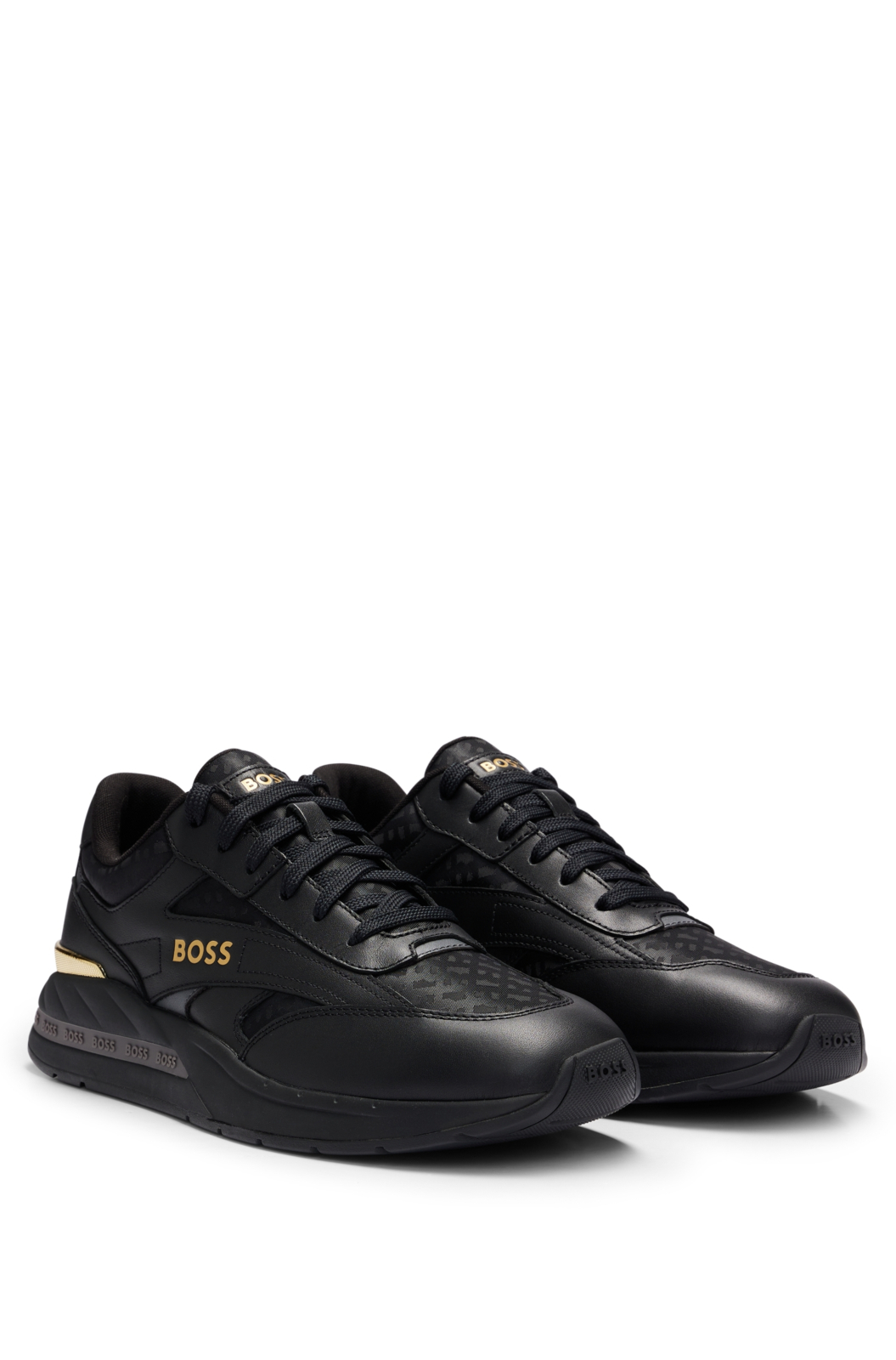 Hugo Boss Schoenen Kurt-runn-mnmx Zwart