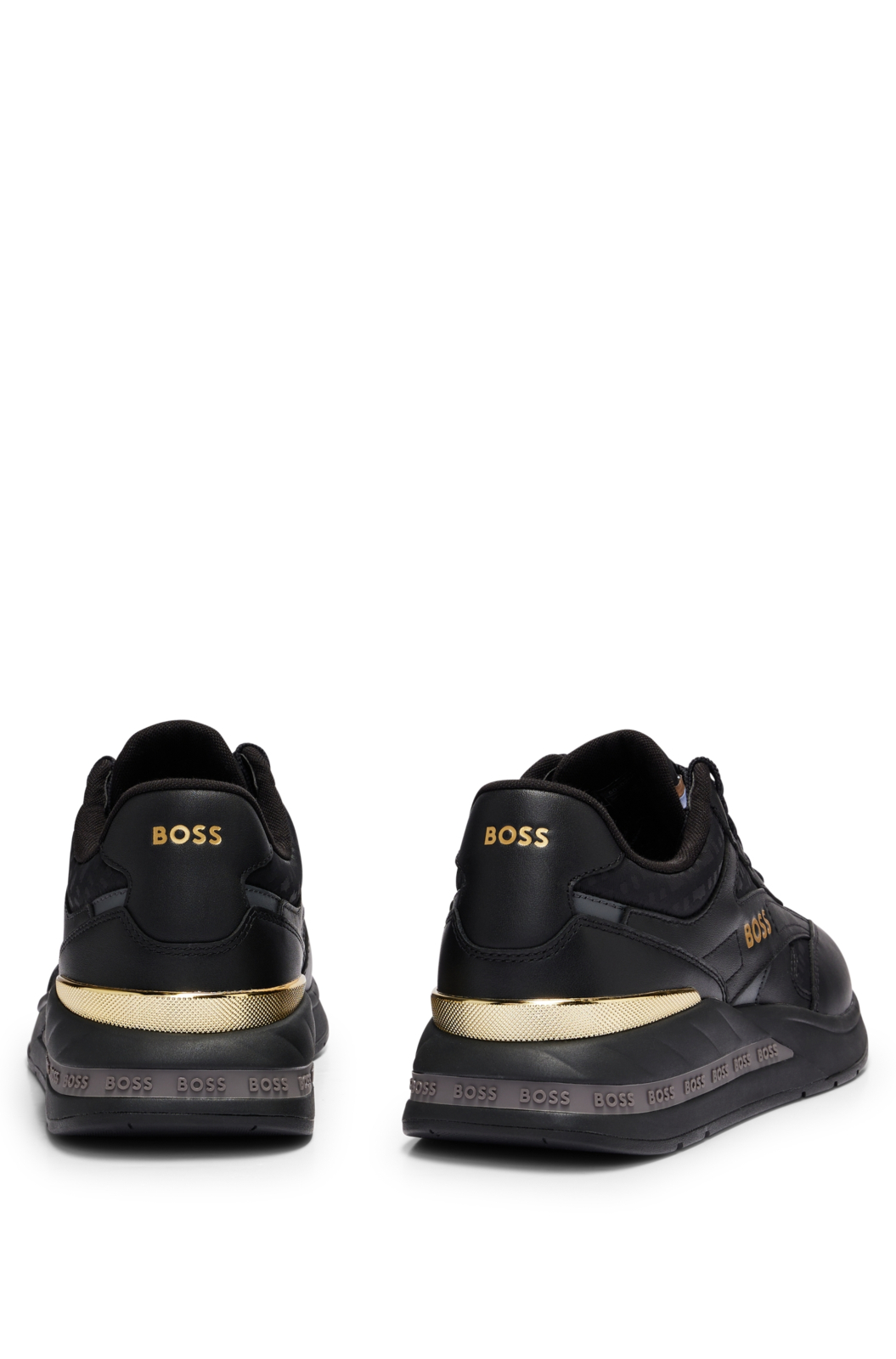 Hugo Boss Schoenen Kurt-runn-mnmx Zwart