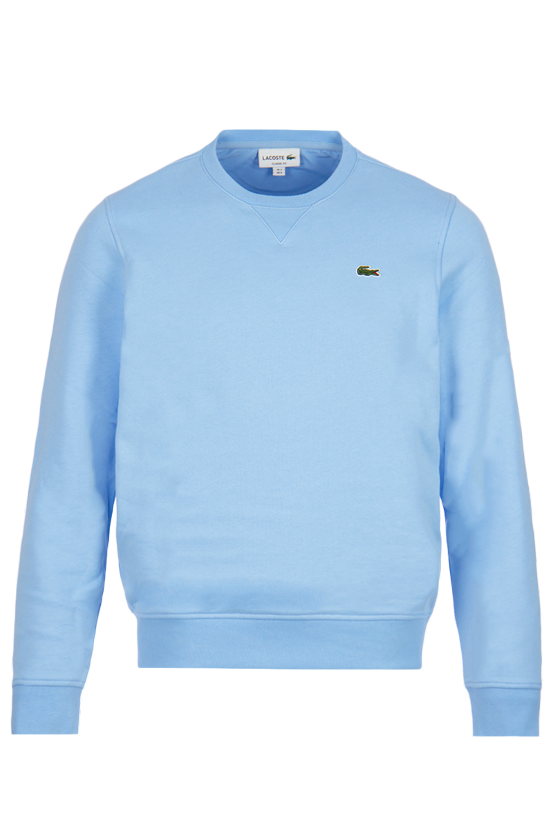 Trechter webspin Brouwerij portemonnee Lacoste Logo Sweater SH1505 Lichtblauw