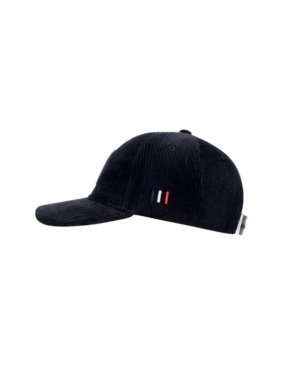 Les Deux Baseball Cap Navy Corduroy