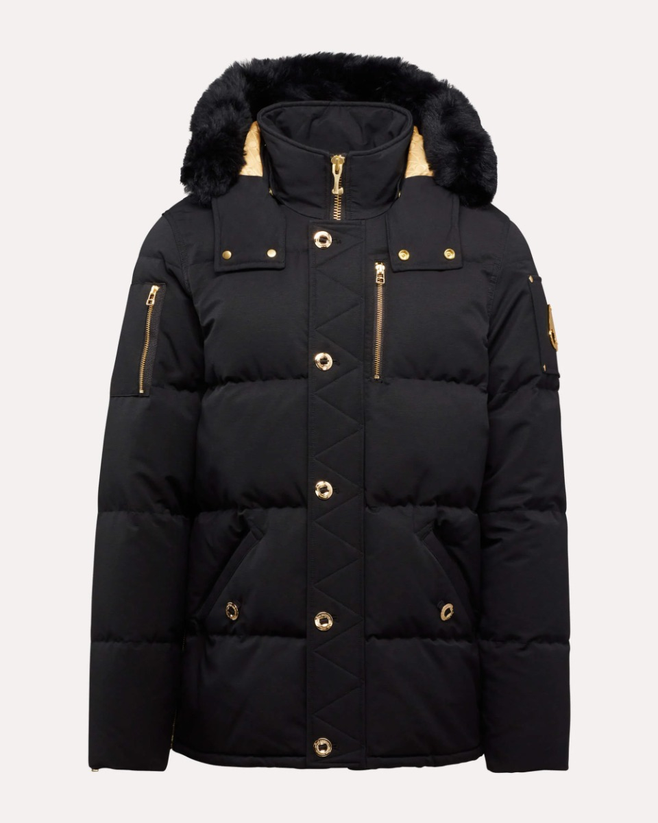 Moose Knuckles Jas 3q Jacket Gold Series Shearling  Zwart