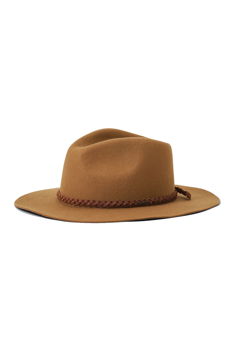 Brixton Hoed Messer Fedora Coffee