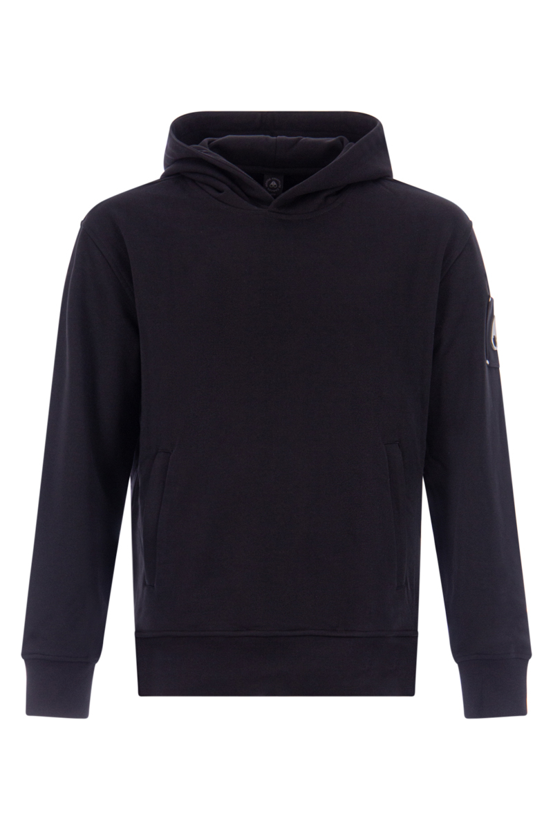 Moose Knuckles Sweater Hartsfield Hoodie Zwart