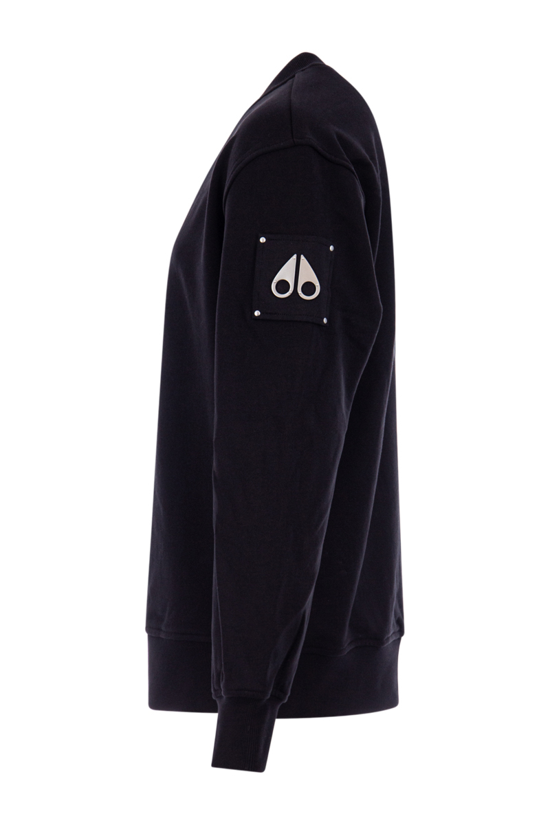 Moose Knuckles Sweater Hartsfield Crew Zwart