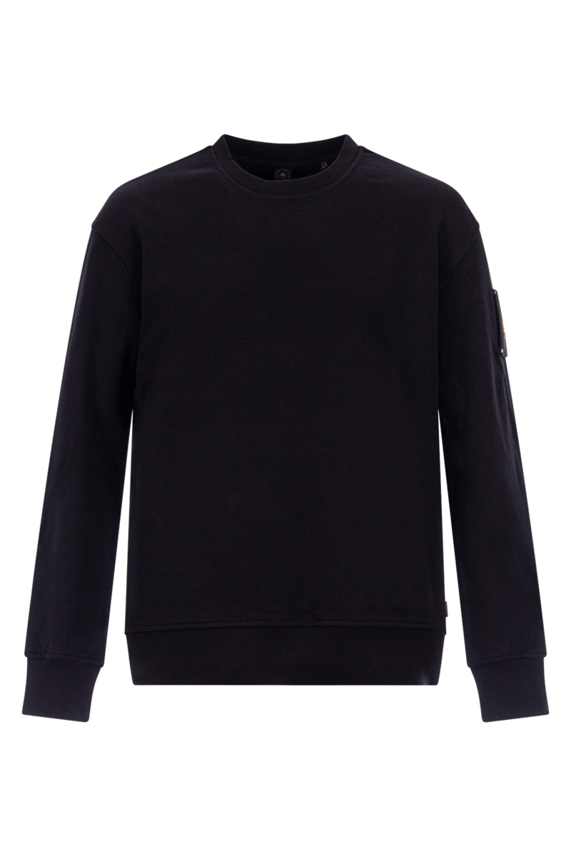 Moose Knuckles Sweater Hartsfield Crew Zwart