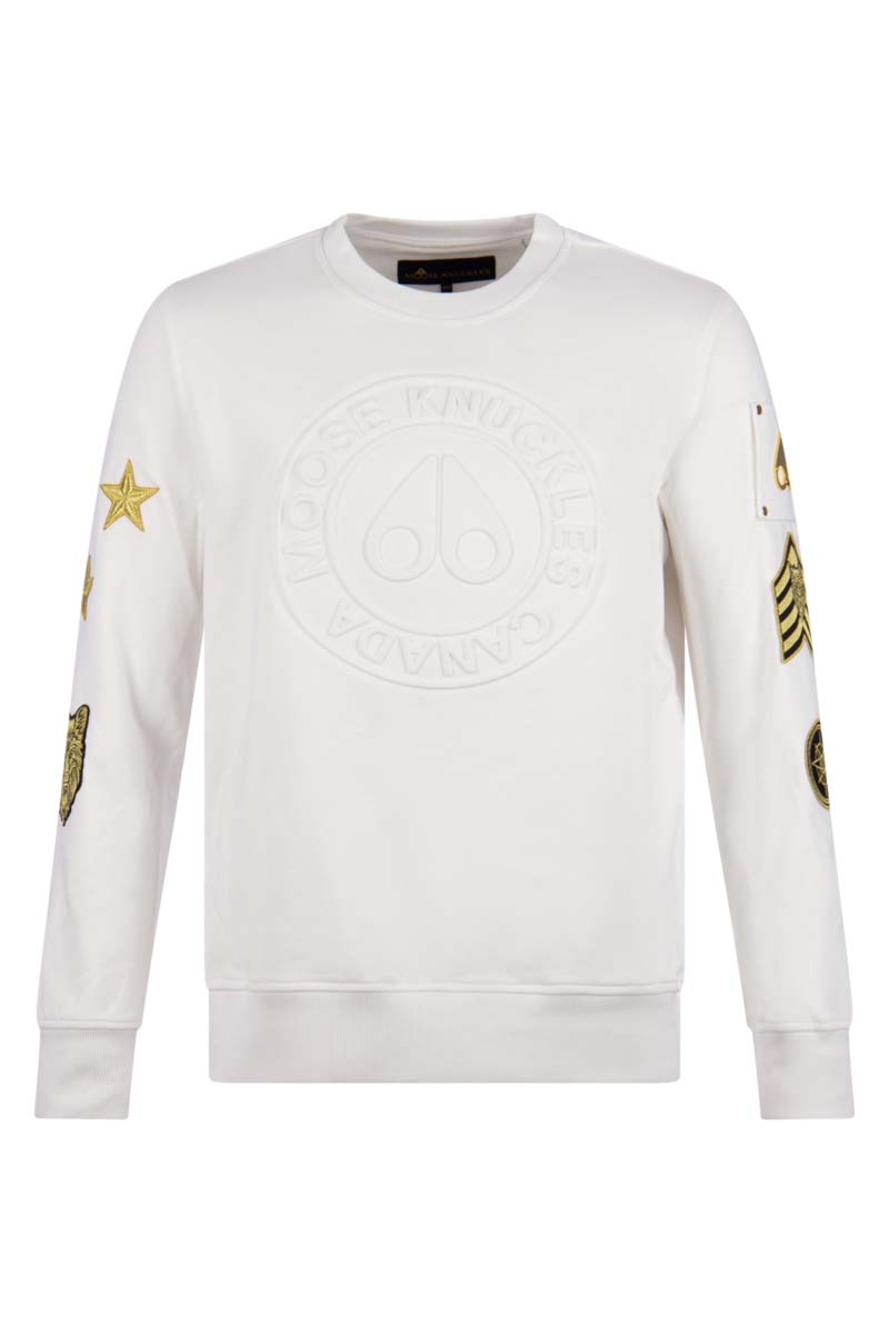 Moose Knuckles Sweater Montrose Swt Wit