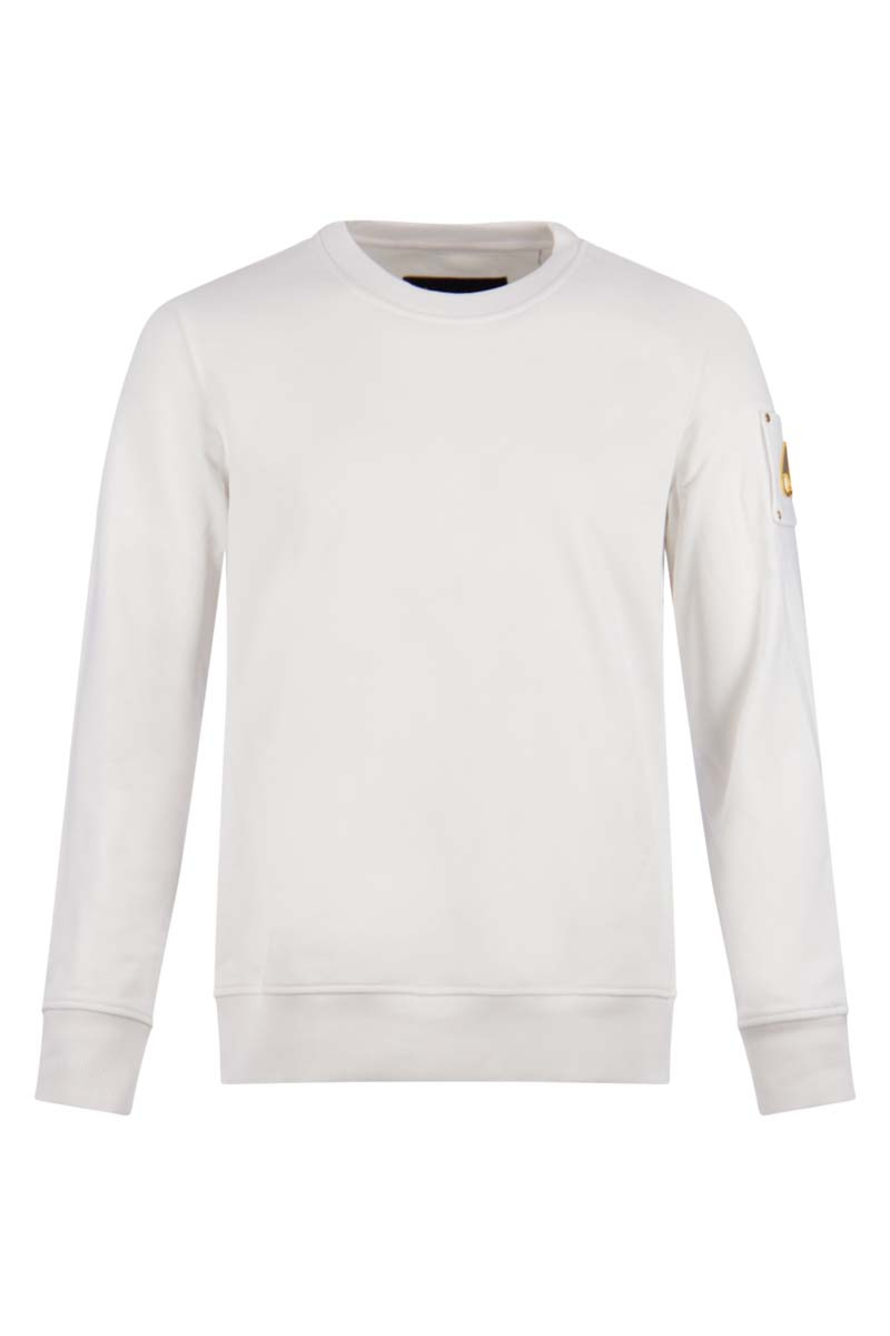 Moose Knuckles Sweater Snyder Crewneck Wit