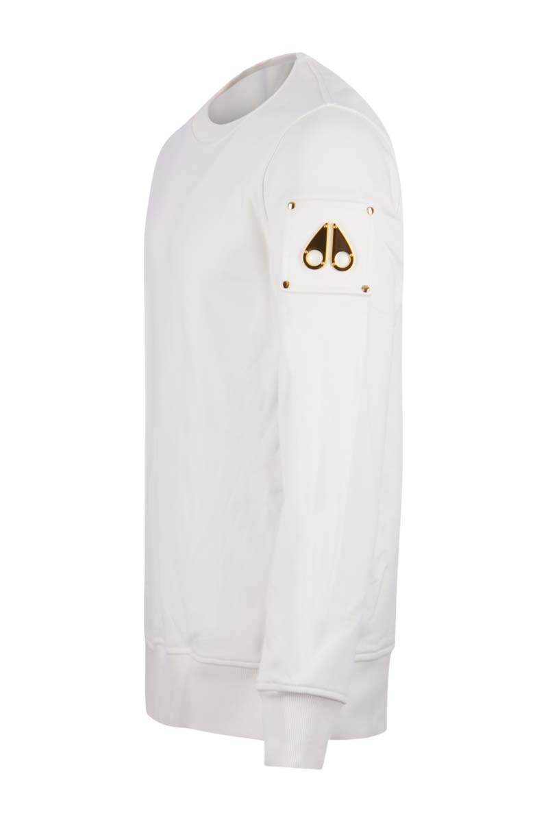 Moose Knuckles Sweater Snyder Crewneck Wit