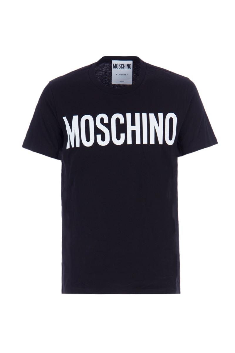 Moschino Katoen T-shirt Met Logoprint in het Zwart Dames Kleding voor voor Tops voor T-shirts 