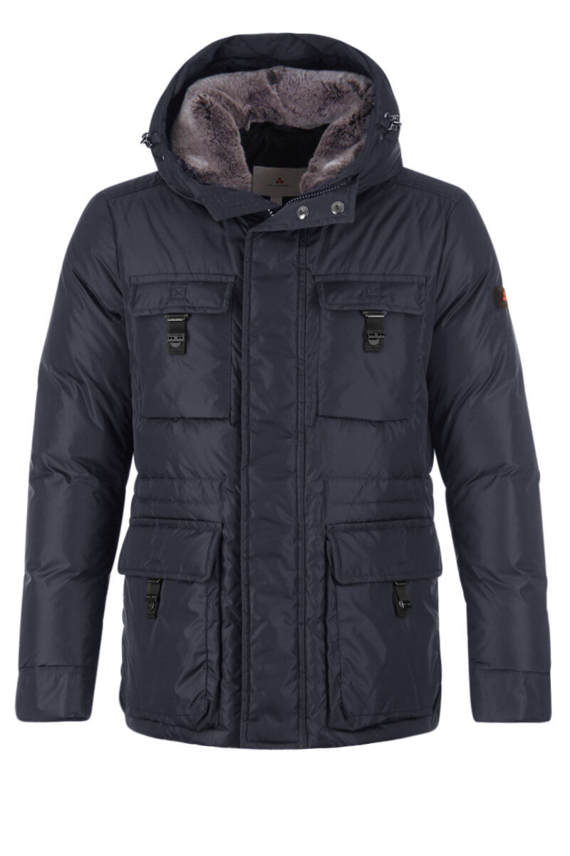 Peuterey Jas Aiptek Nbe Fur D-blauw