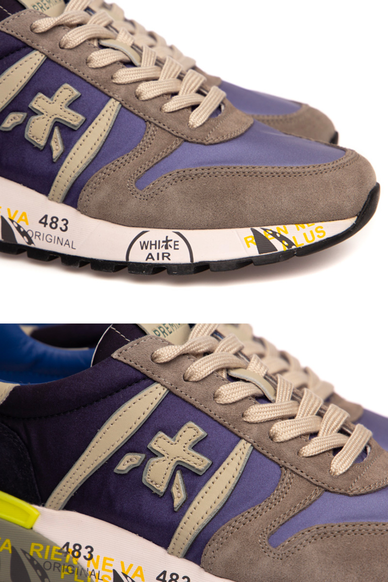 Premiata Schoenen Lander Blauw