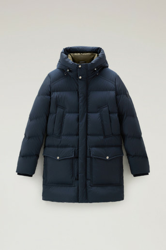 Woolrich Jas Premium Down Prk Blauw