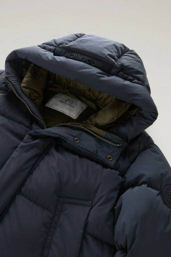 Woolrich Jas Premium Down Prk Blauw