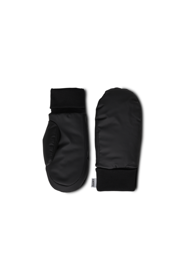 Rains Handschoenen Puffer Mittes Zwart
