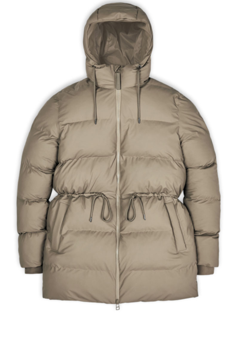 Licht menigte aanklager RAINS jas Puffer W Jacket beige | Tip de Bruin Amsterdam