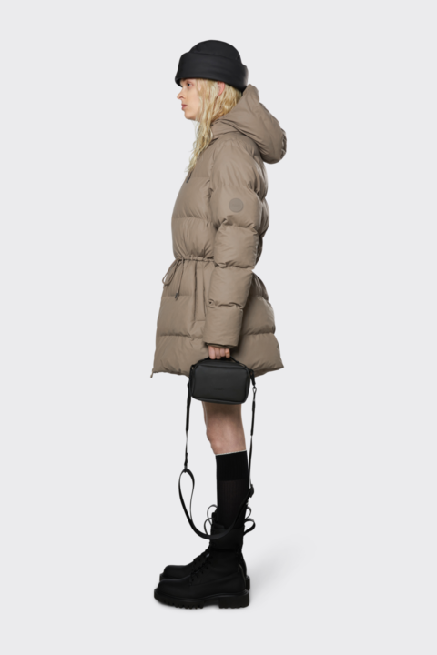 Rains Jas Puffer W Jkt L-bruin