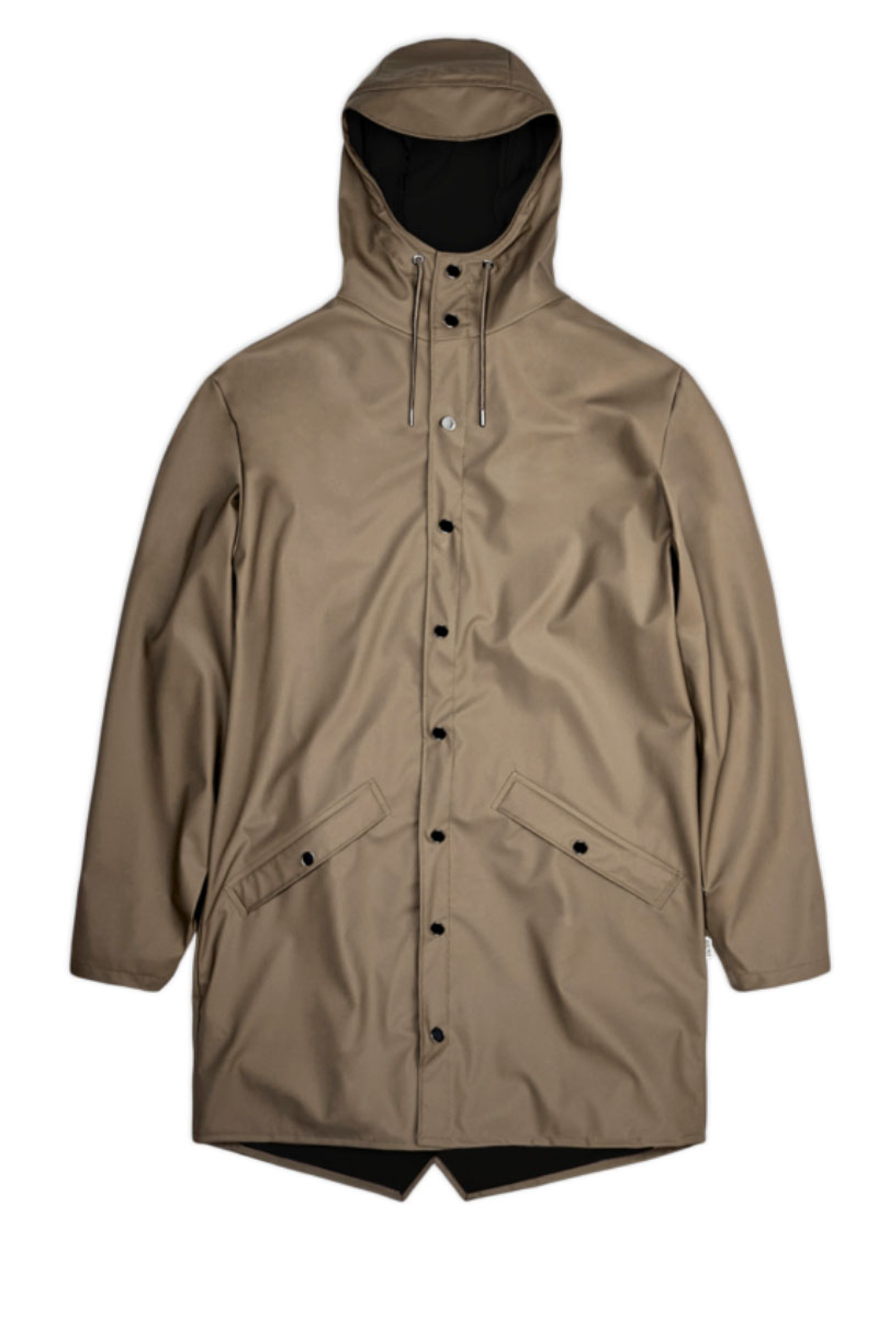 Rains regenjas Long jacket beige | de Bruin Amsterdam