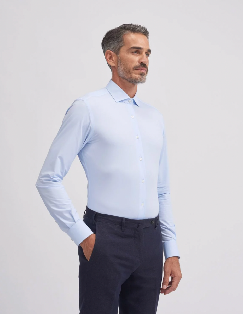 Xacus Shirt 11460 558 L-blauw