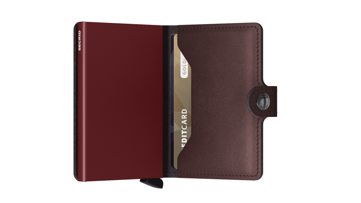 Secrid Portemonnee Mini Metallic D-bruin