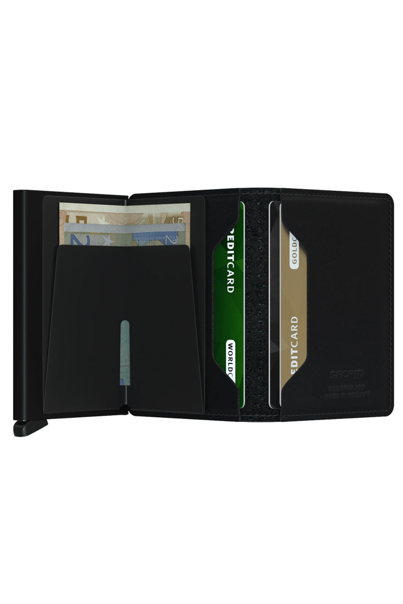 Secrid Portemonnee Slim Perforated Zwart