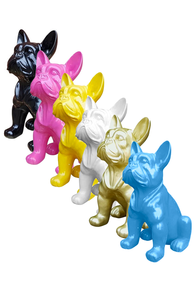 Stoobz Design Interieur Franse Bulldog  37cm Geel