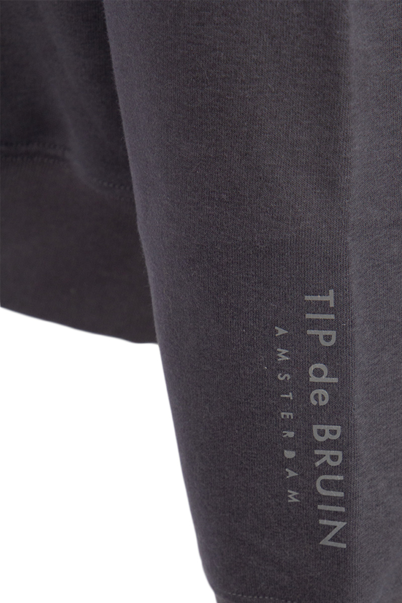 Tip De Bruin Sweater Tip Hoodie Tip Grijs
