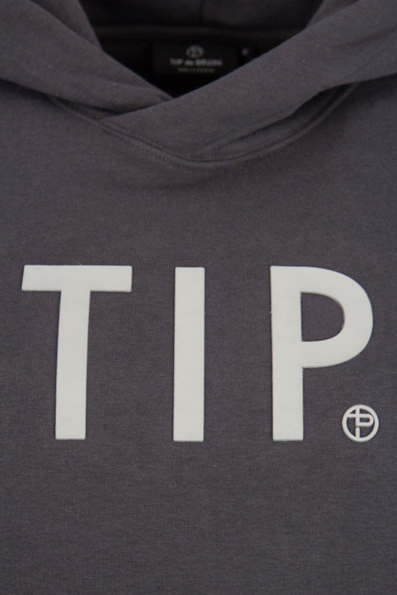 Tip De Bruin Sweater Tip Hoodie Tip Grijs