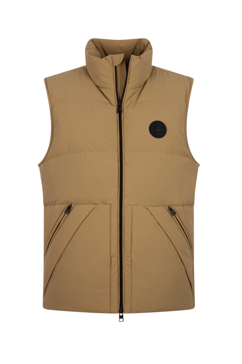 stad Fantasierijk Inzet Woolrich Bodywarmer Sierre Vest Gold Kakhi