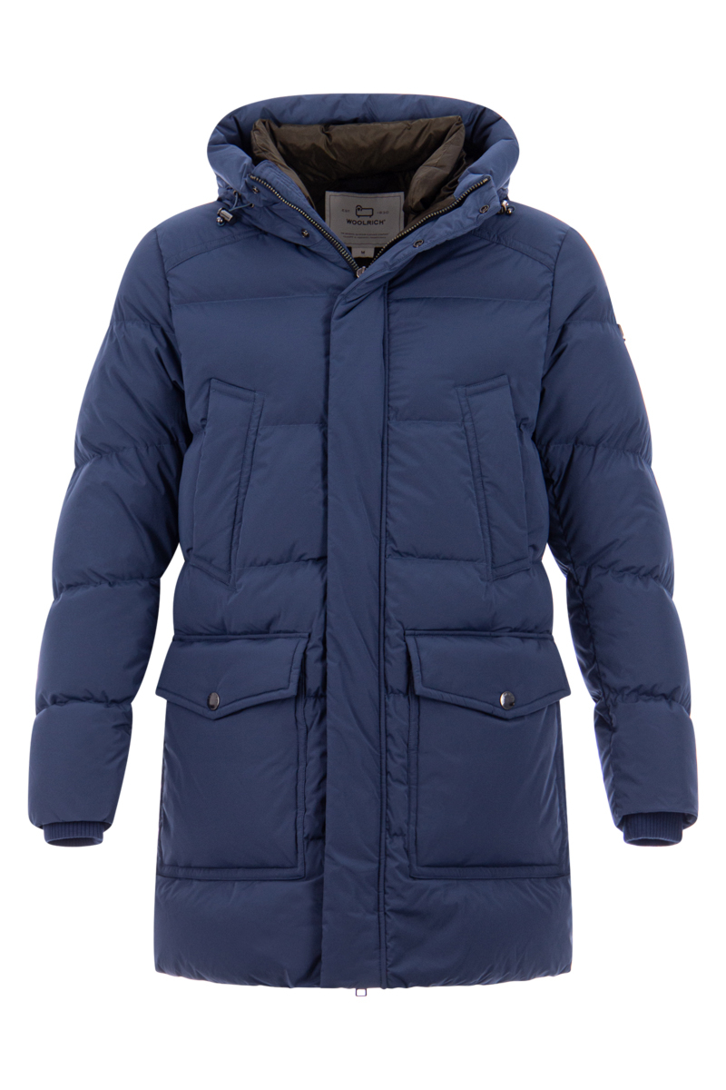 Woolrich Jas Premium Down Prk Blauw