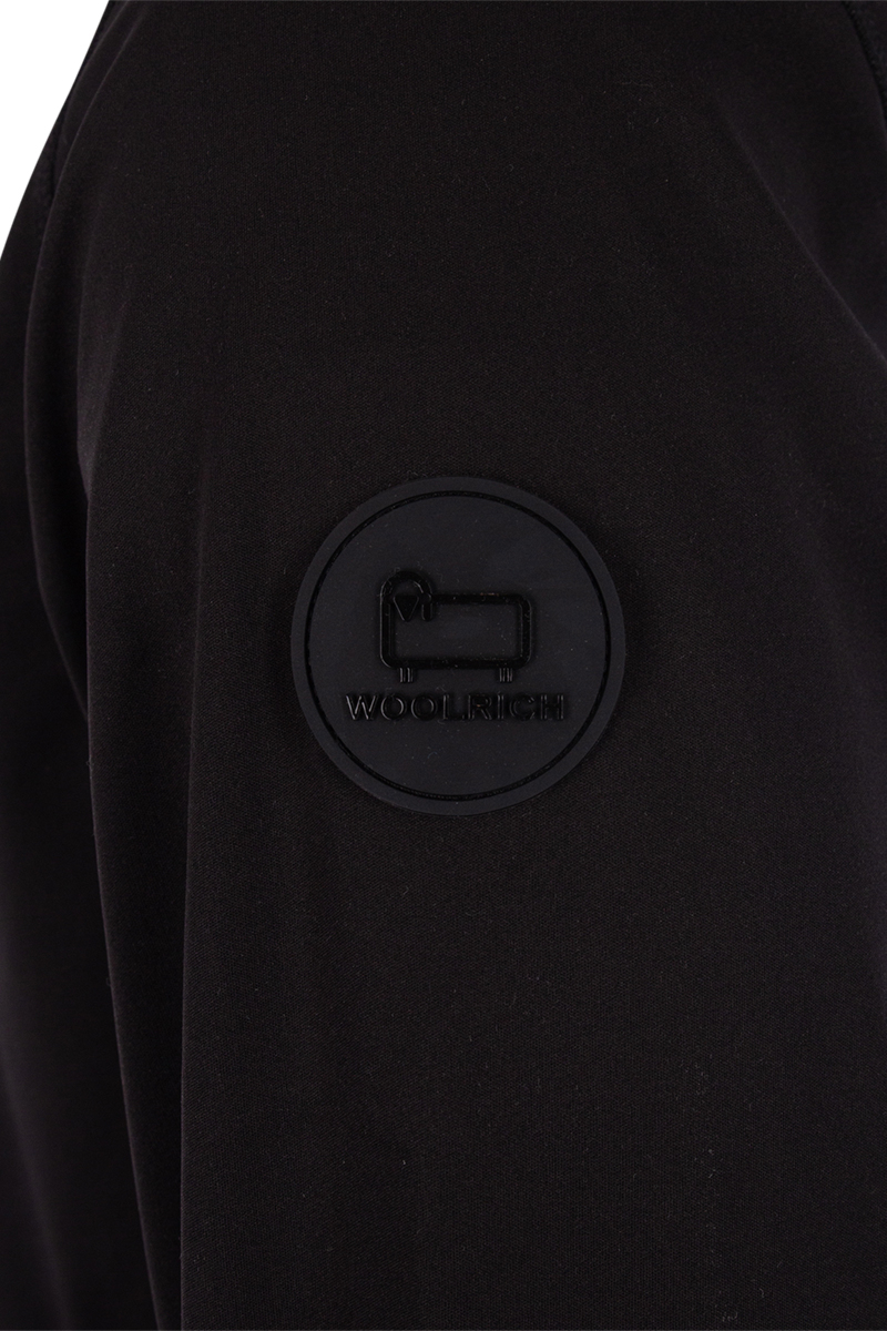Woolrich Jas Soft Shell Hoodie Zwart