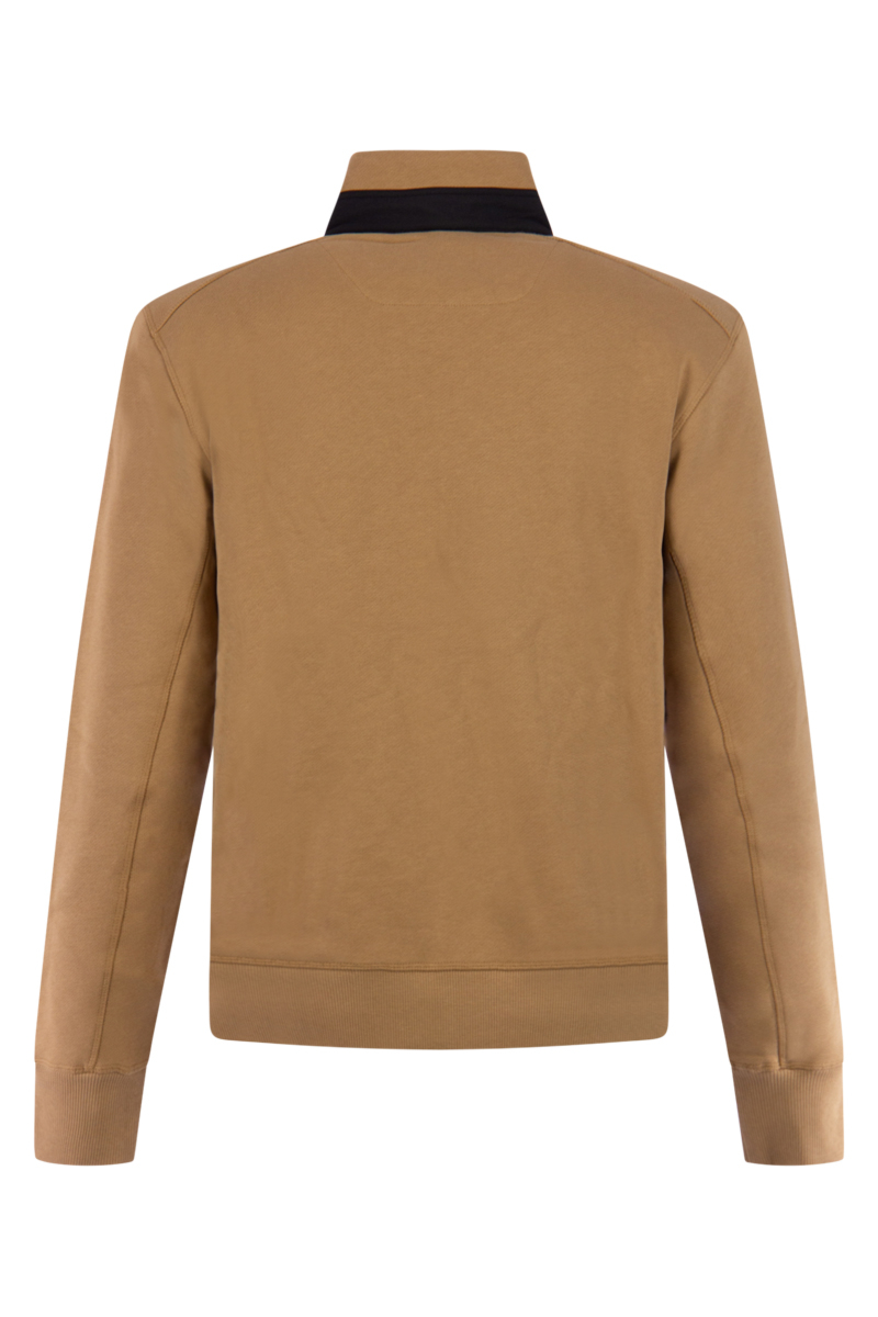 Woolrich Sweater Curly Fleeche Zip Goud