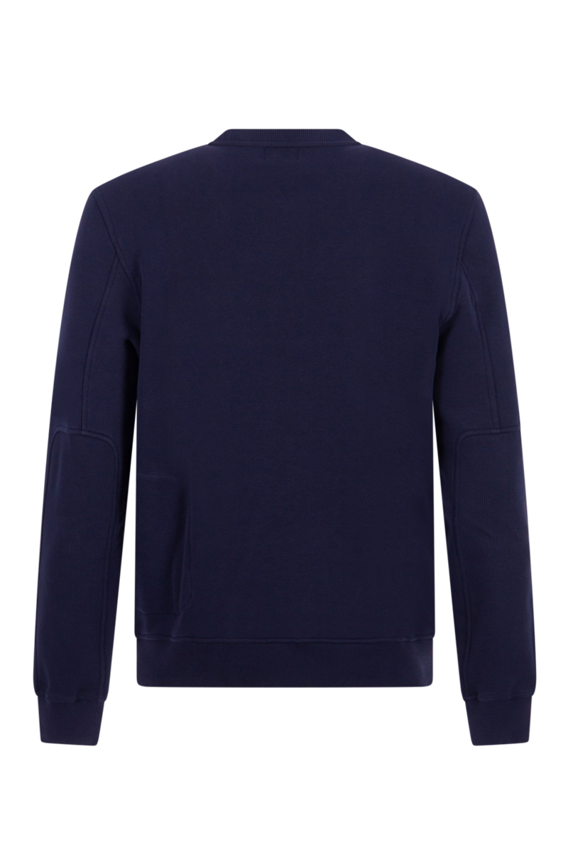 Woolrich Sweater Fleeche Crew D-blauw