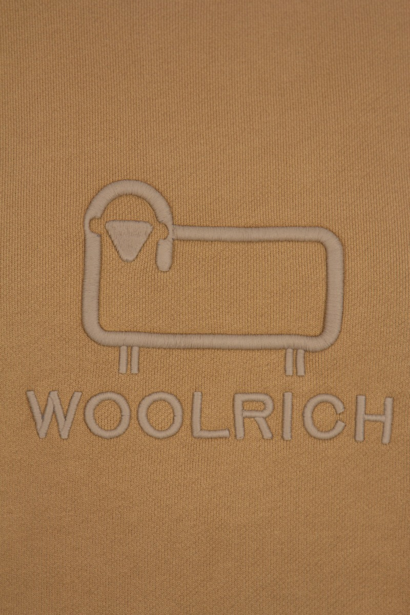 Woolrich Sweater Fleeche Crew Goud