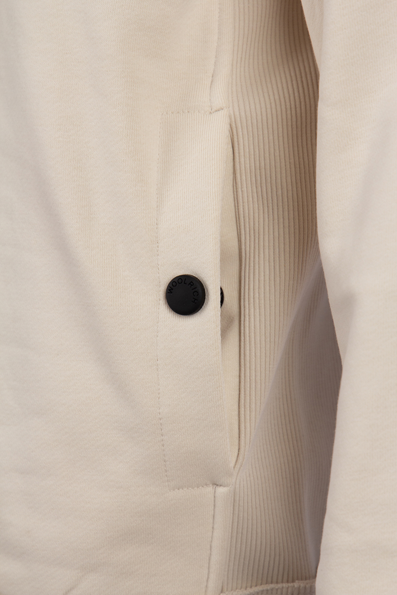 Woolrich Sweater Logo Crew Neck Off White