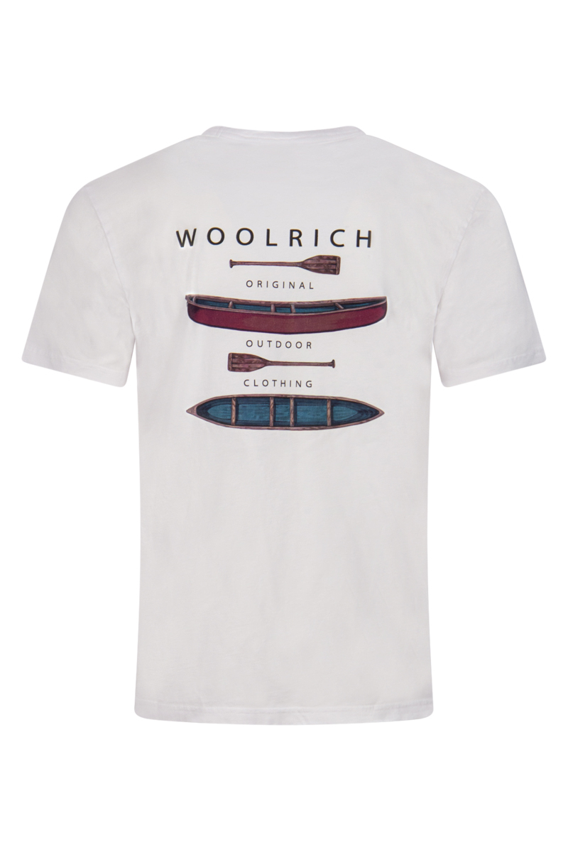 Woolrich T-shirt Lake Side Tee Wit