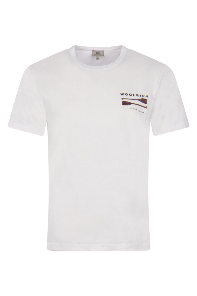 Woolrich T-shirt Lake Side Tee Wit