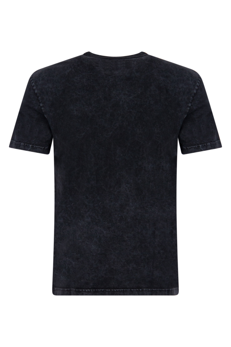 Woolrich T-shirt Macro Logo Tee Zwart