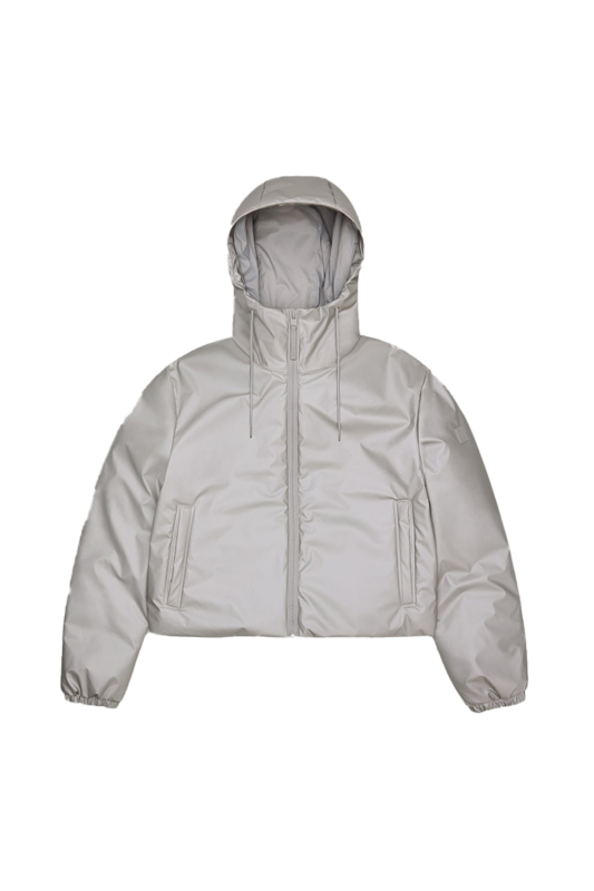 Rains Jas Lohja Short Insulated Jacket Off White