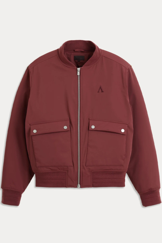 Aeden Jas Darnel Bomber Jacket Bordeaux