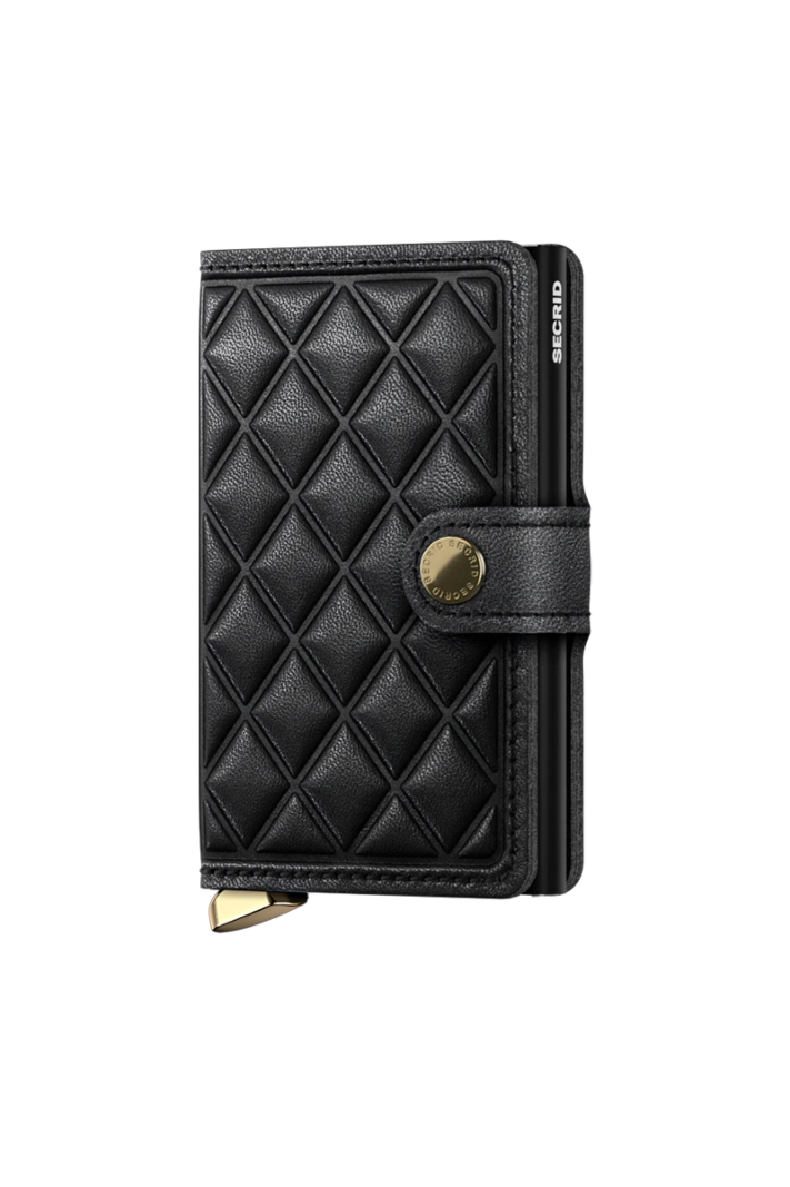 Secrid Portemonnee Mini Emboss Zwart - Goud