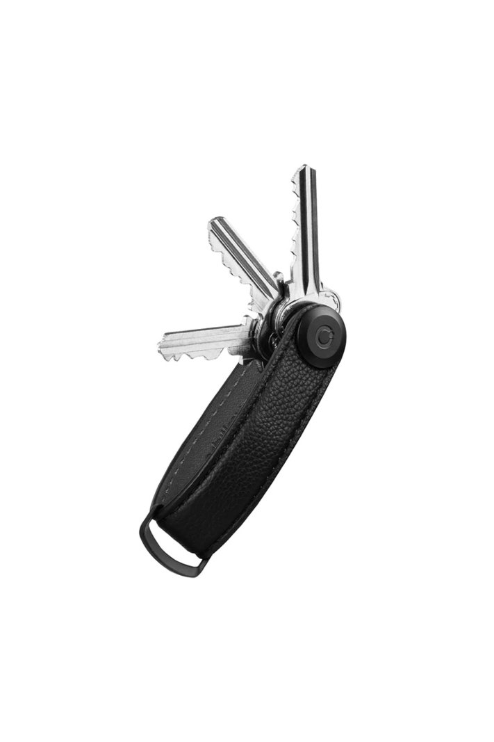 Orbitkey Gadget Pebbled Key Organizer All Black