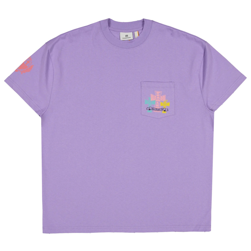 Fearless Blood T-shirt Cross Paars