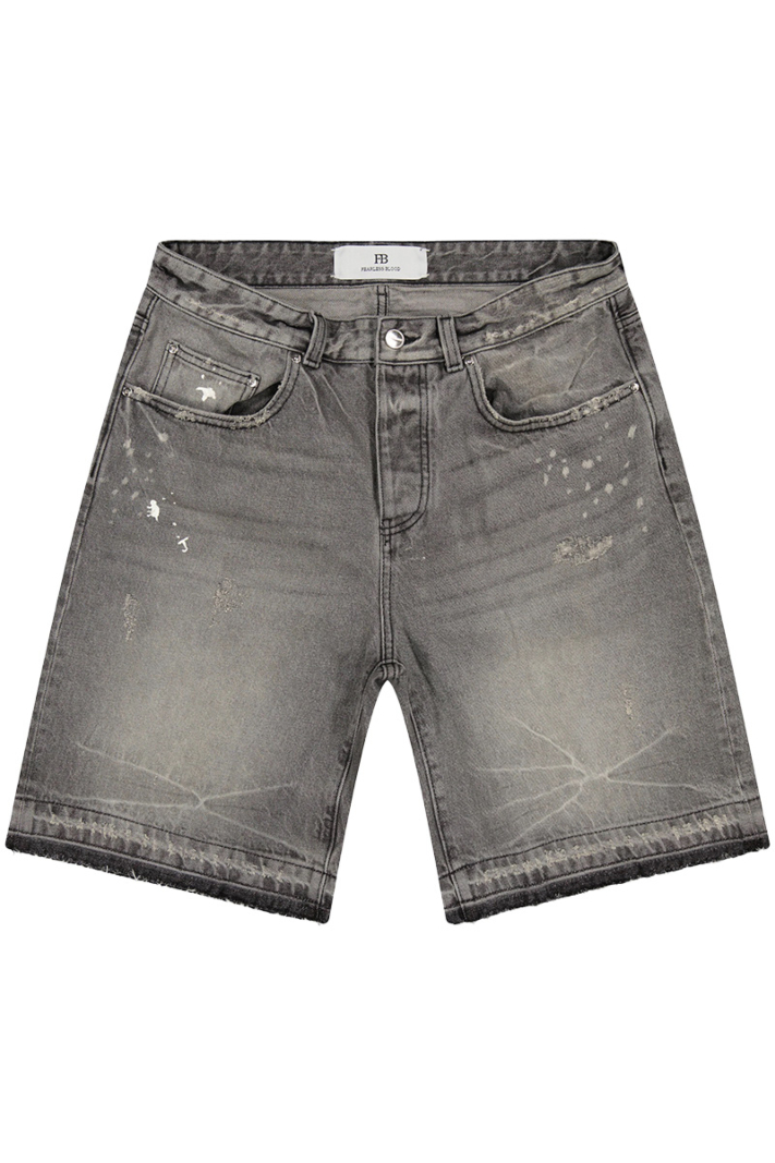Fearless Blood Short Fb-denim Short D-grijs