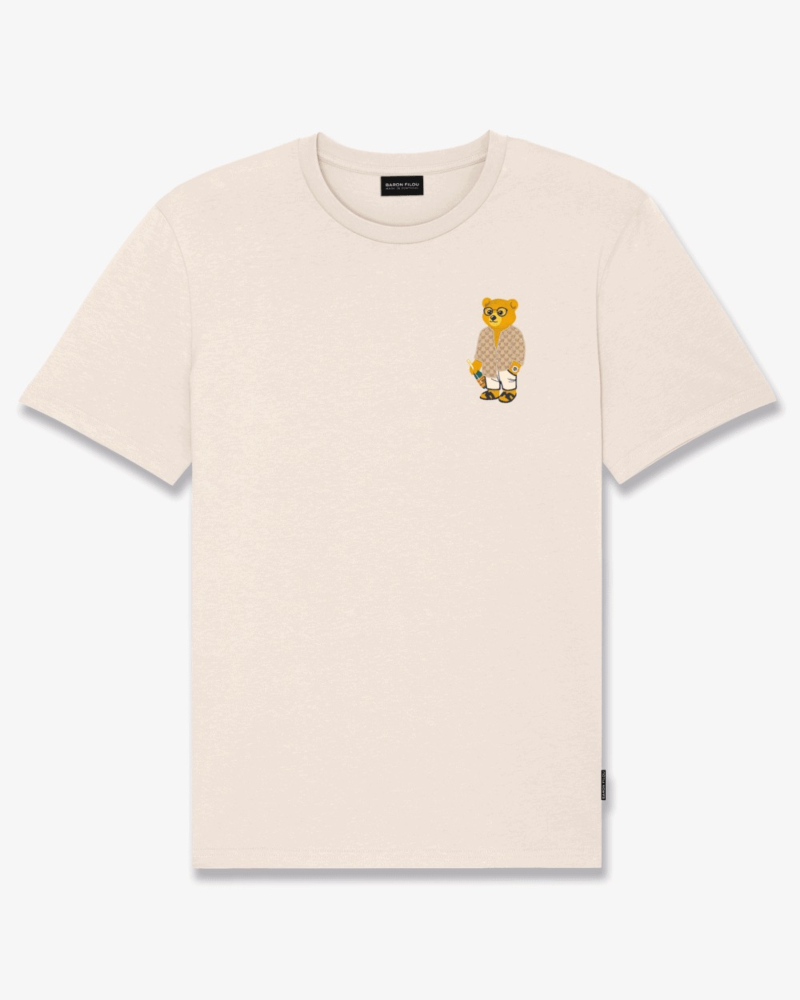 Baron Filou T-shirt Chestprint T-shirt Filou Cxviii Embroidered Wit