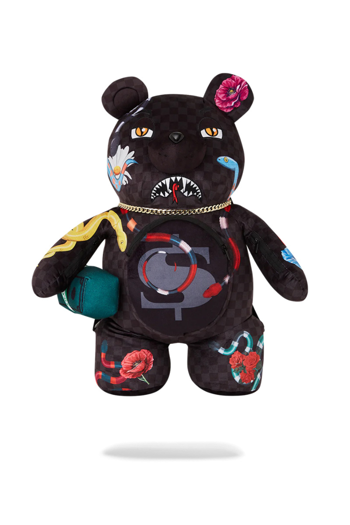 Sprayground Tas Snakes On A Bag Teddy Bear Zwart