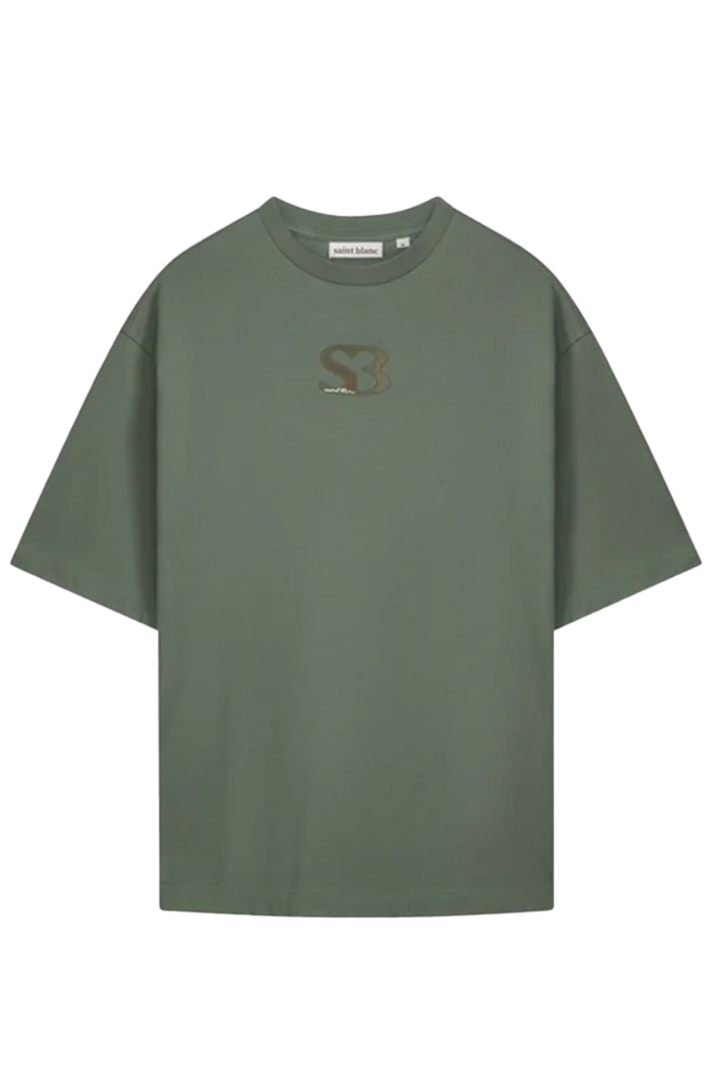 Saint Blanc T-shirt Initial Logo T-shirt Groen