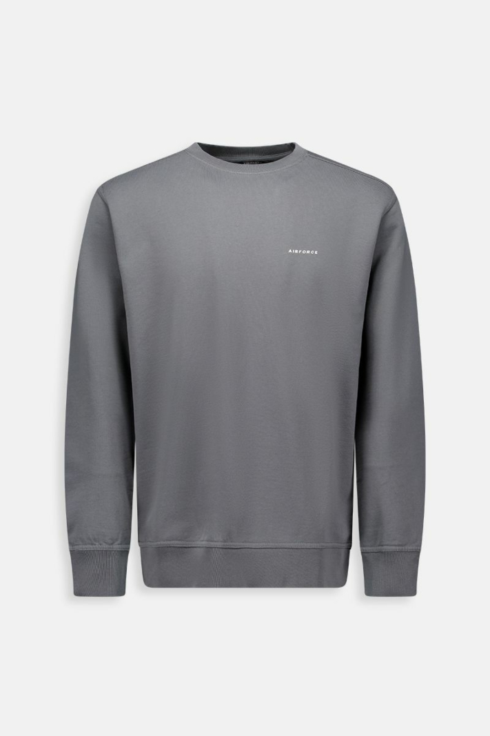 Airforce Sweater Basic Sweater Grijs