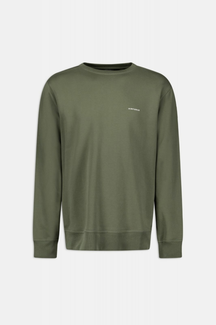 Airforce Sweater Basic Sweater Groen